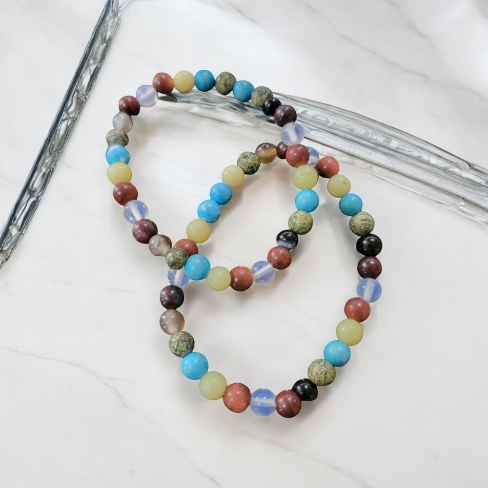 Lot of 2 rainbow bracelets
